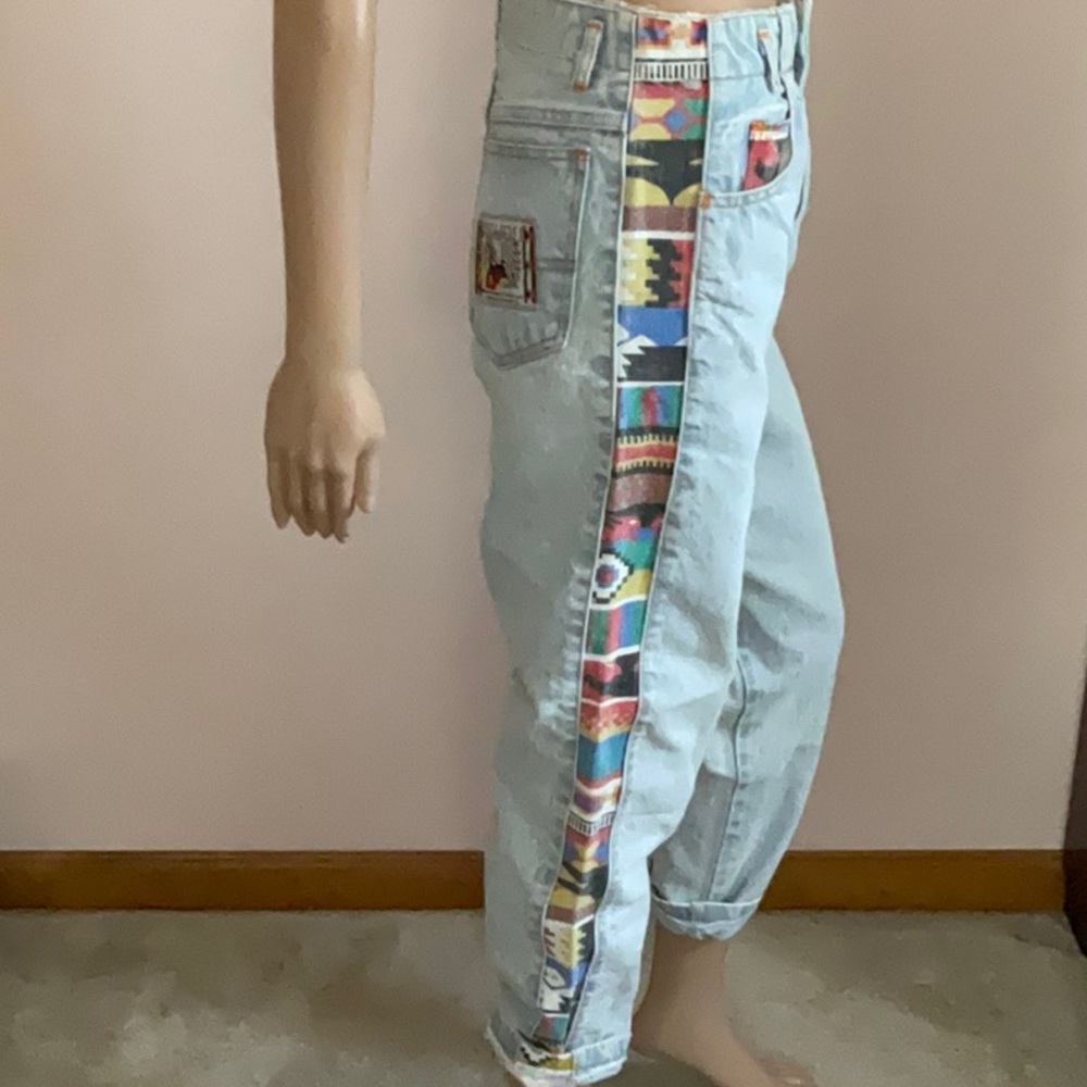 JouJou vintage 1980s acid wash Navajo jeans 28